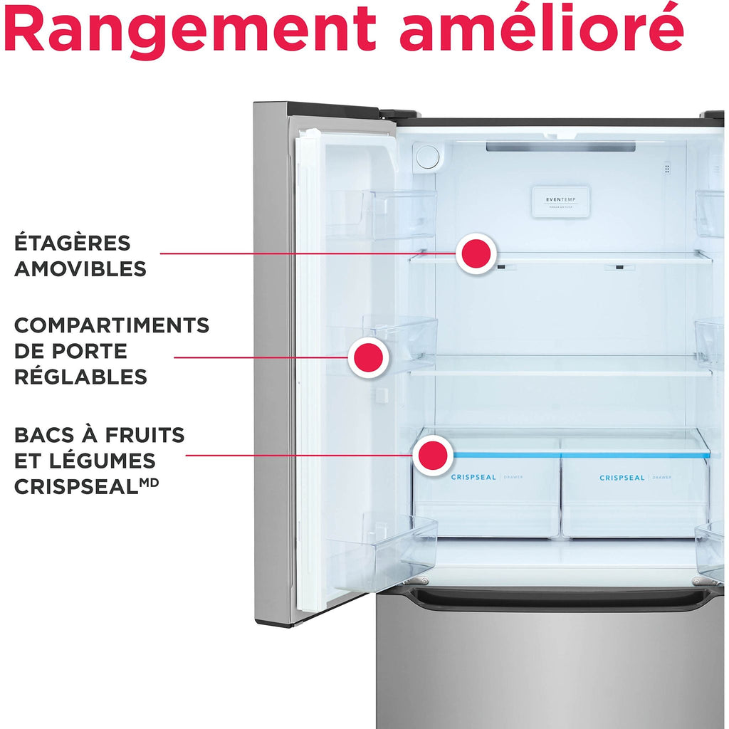 Réfrigérateur à portes françaises Frigidaire (FRFG2033AV) - Acier inoxydable