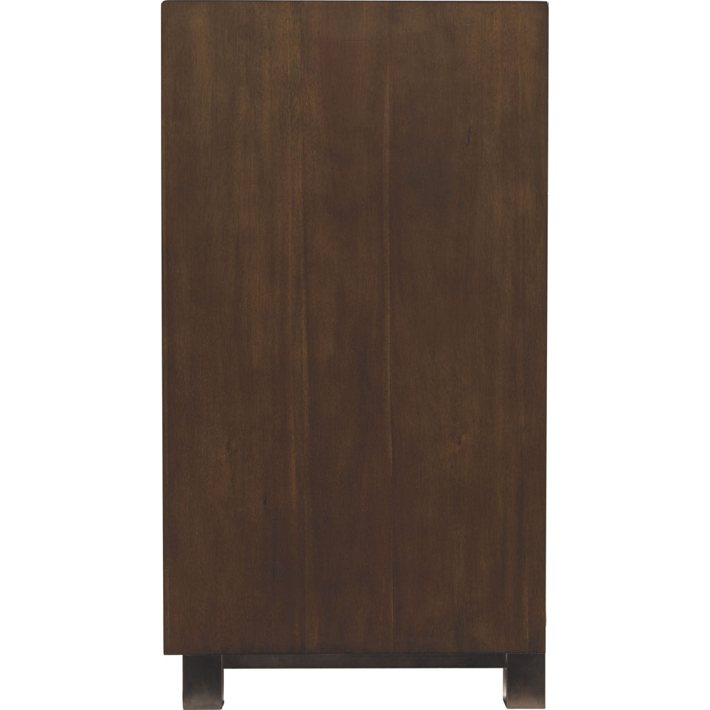 Meuble TV Starmore avec cheminée - Marron