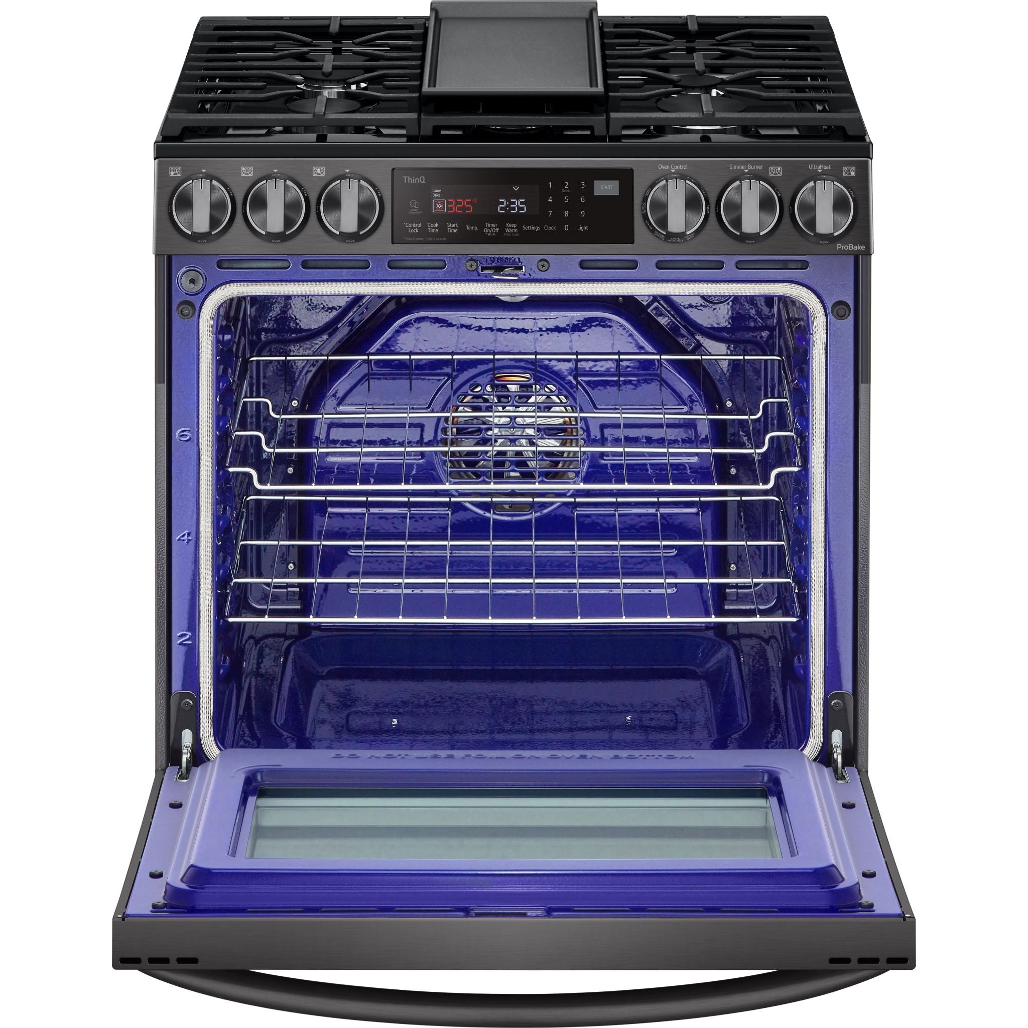 Cuisinière à gaz LG (LSGL6335D) - Acier inoxydable noir