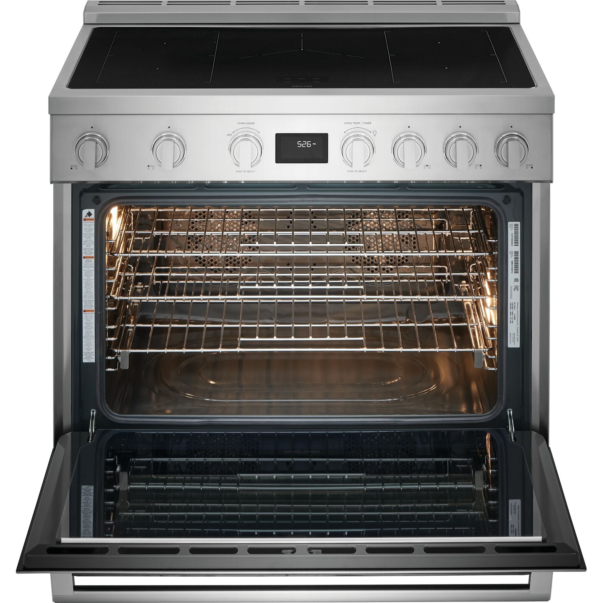 Cuisinière à induction Electrolux 36 (ECFI3668AS) - Acier inoxydable