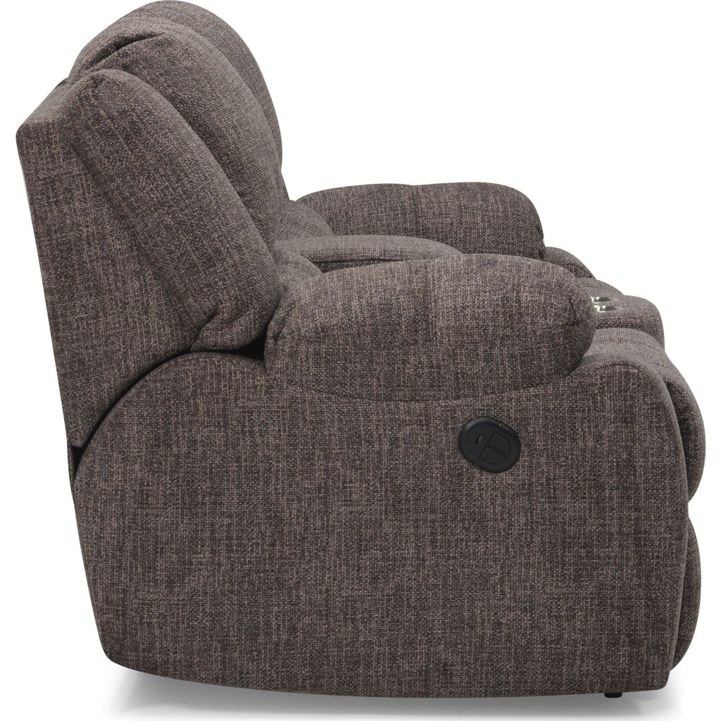 Causeuse inclinable électrique Mira avec console - Ardoise pavée