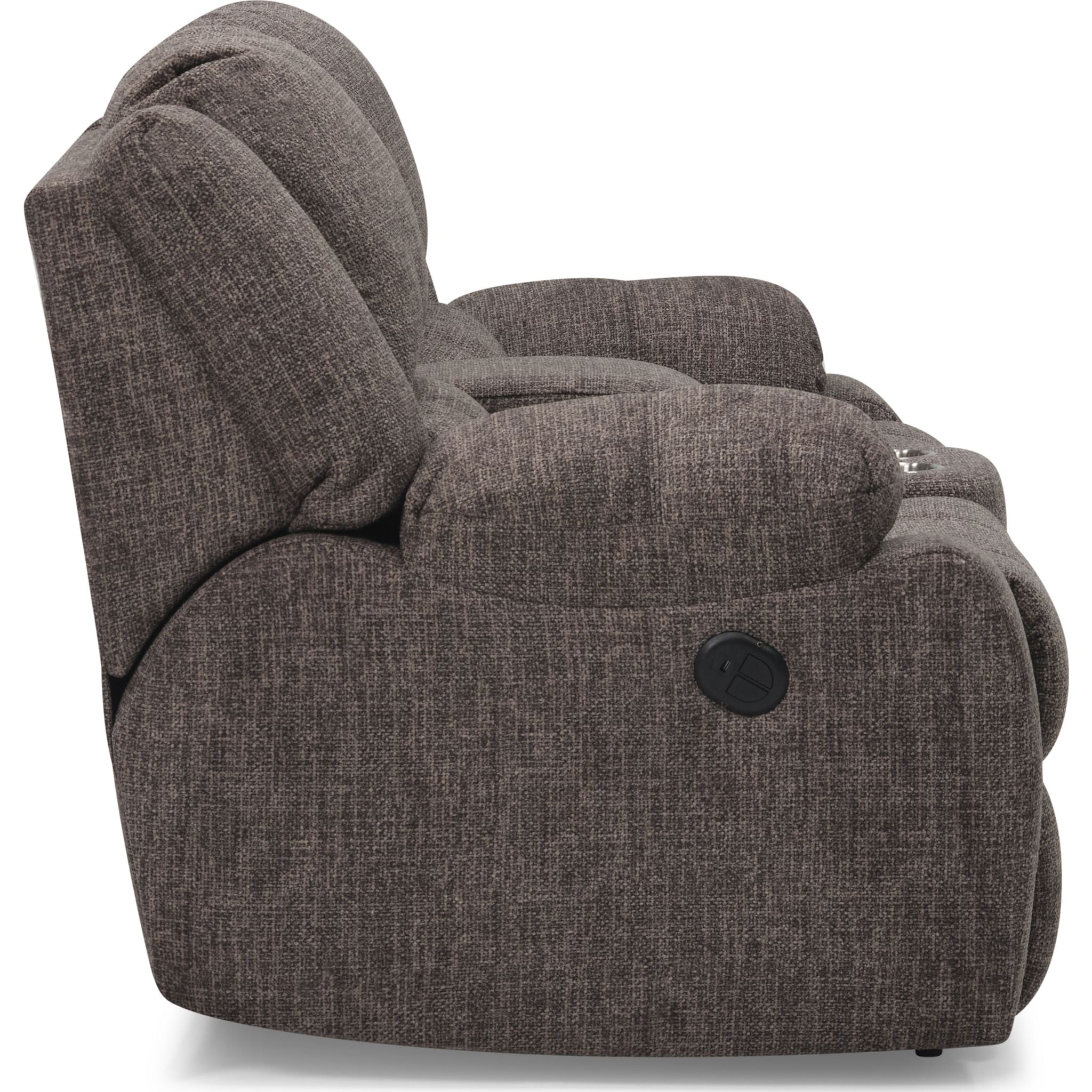 Causeuse inclinable électrique Mira avec console - Ardoise pavée