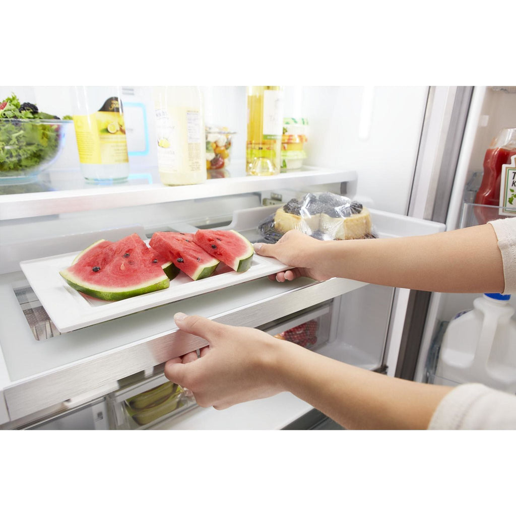 Réfrigérateur à portes françaises Whirlpool (WRFC9636RV) - Acier inoxydable et noir