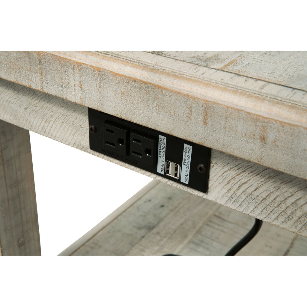 Table d'appoint Carynhurst - Blanc délavé gris