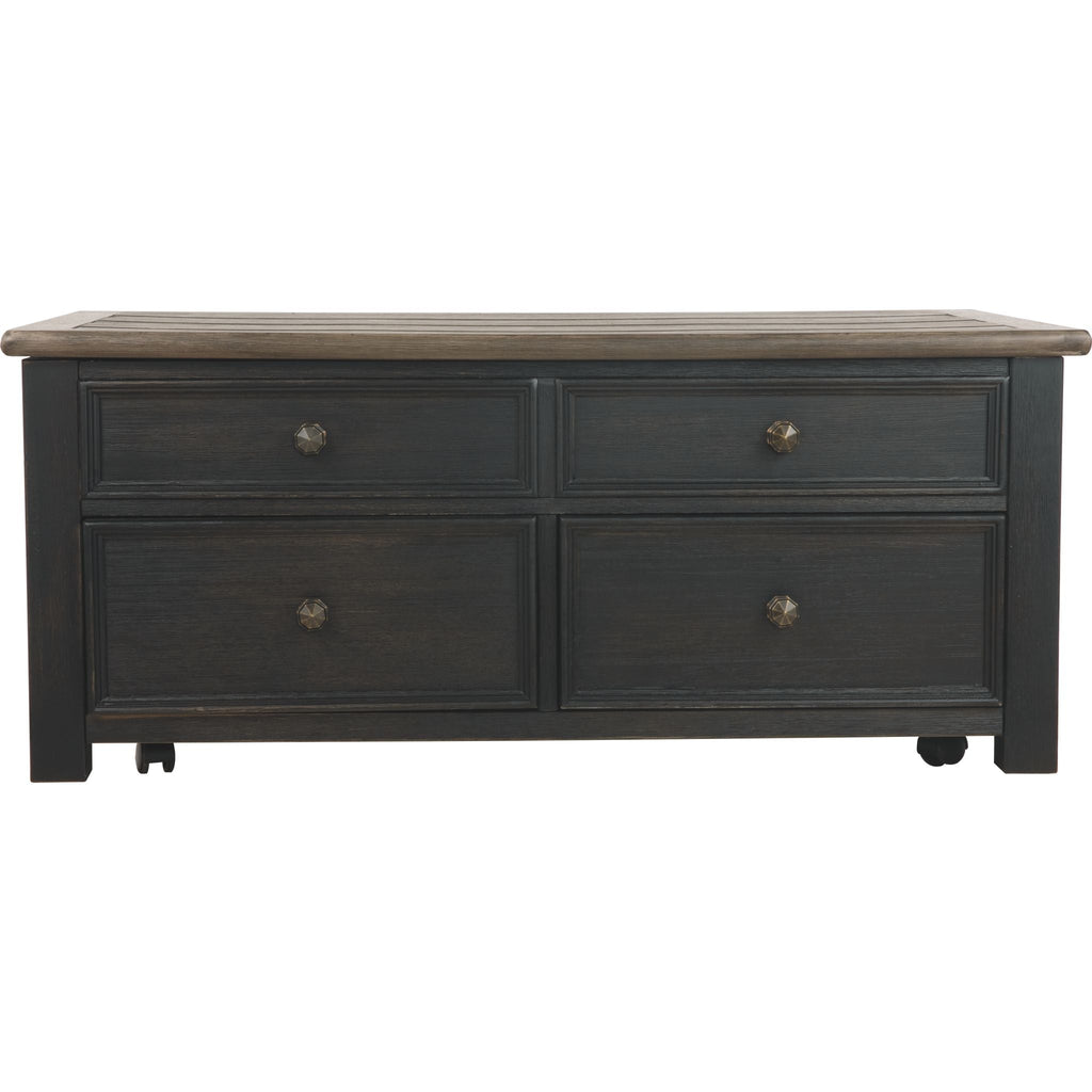 Table basse Tyler Creek - Brun grisâtre/noir