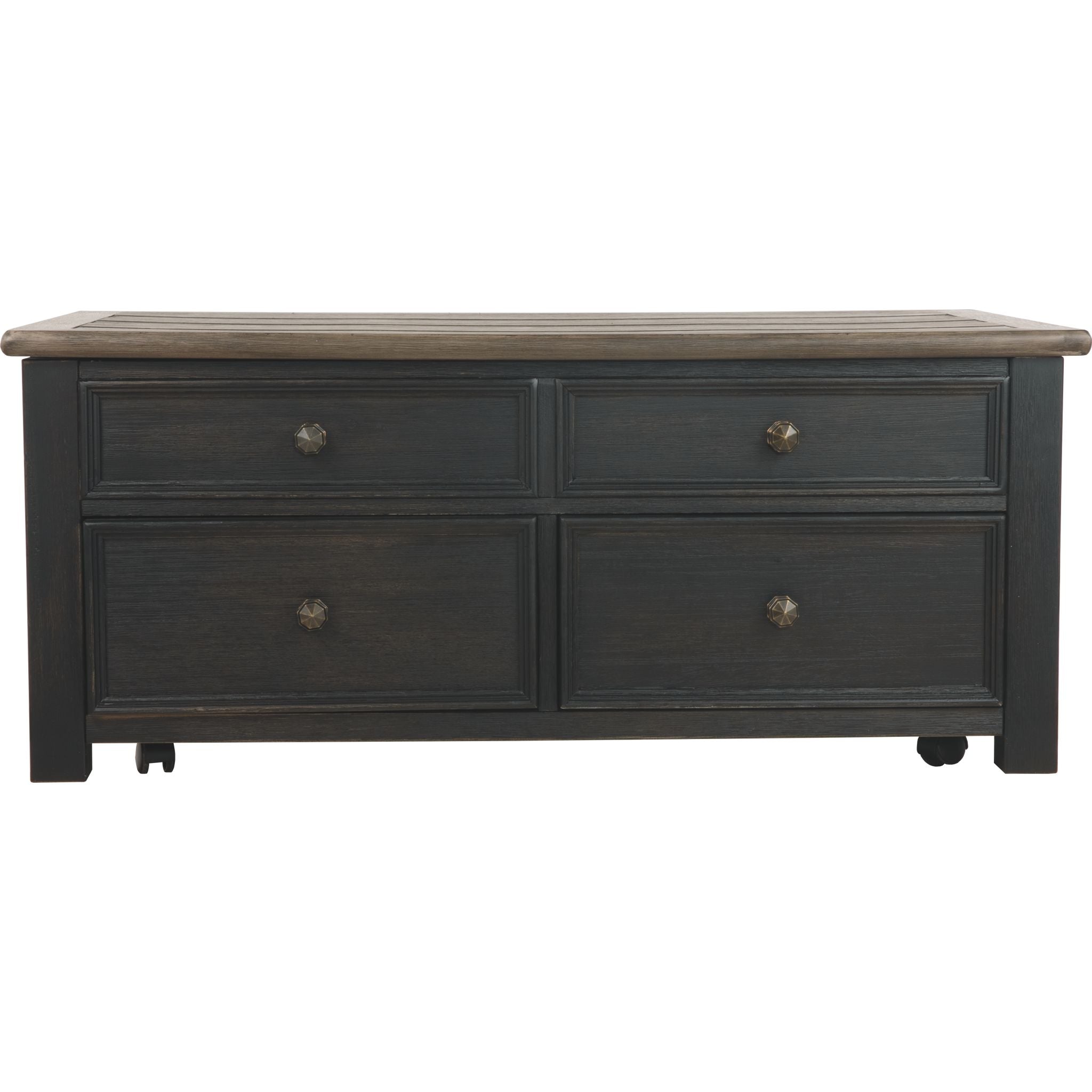 Table basse Tyler Creek - Brun grisâtre/noir