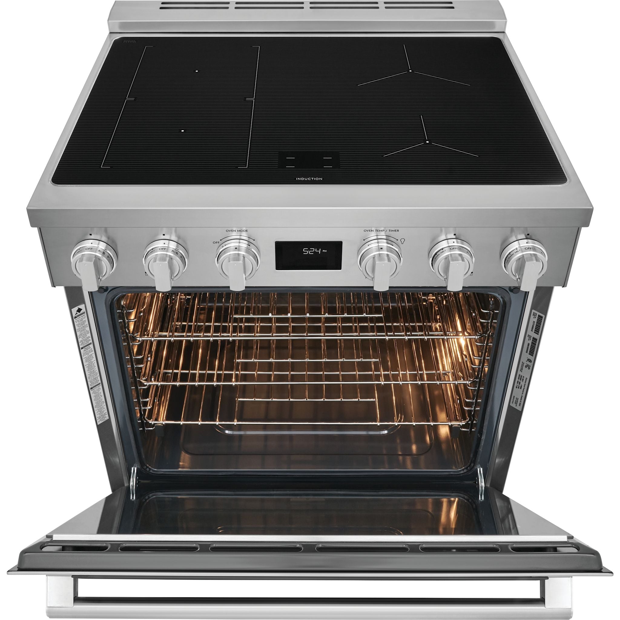 Cuisinière à induction Electrolux 30 (ECFI3068AS) - Acier inoxydable