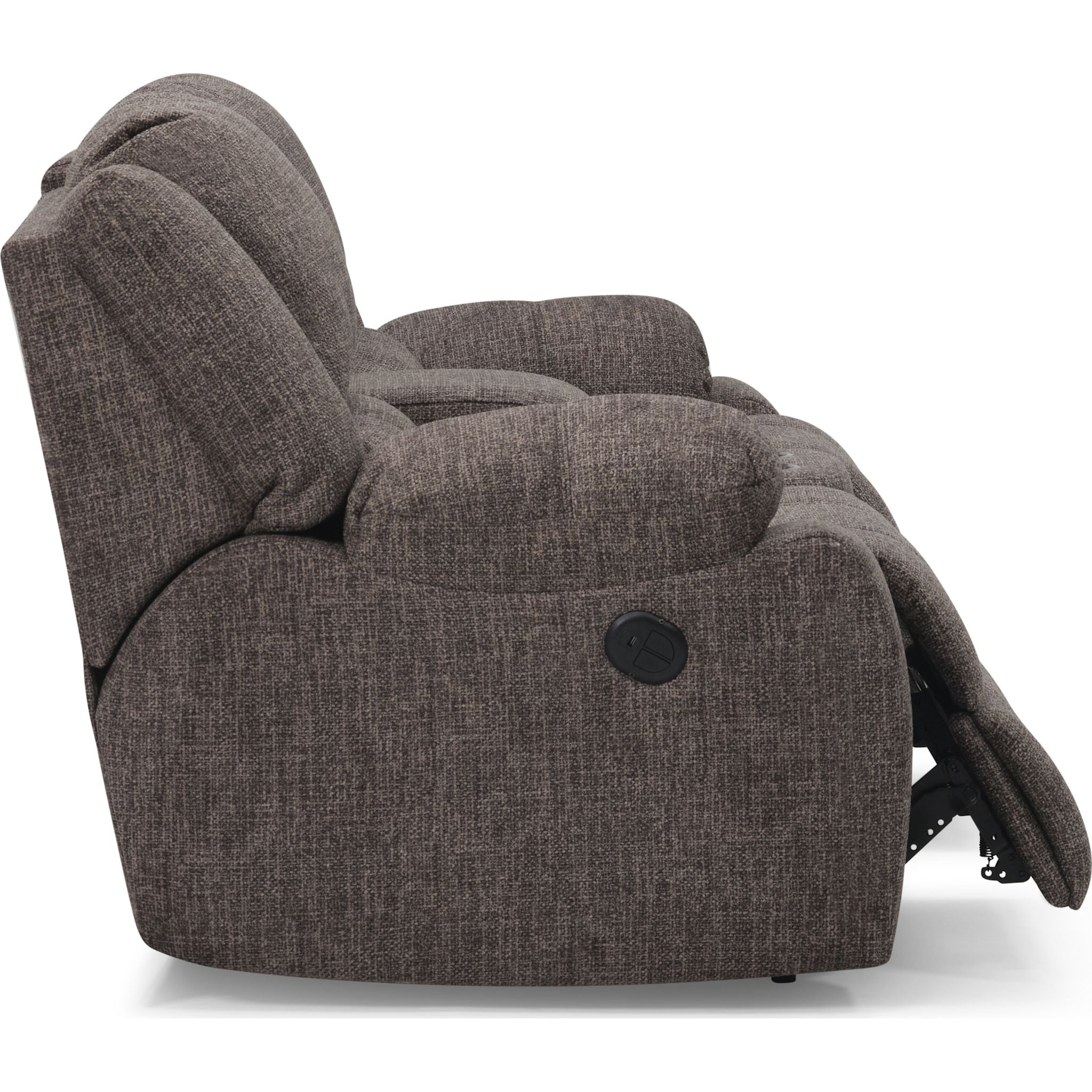 Causeuse inclinable électrique Mira avec console - Ardoise pavée