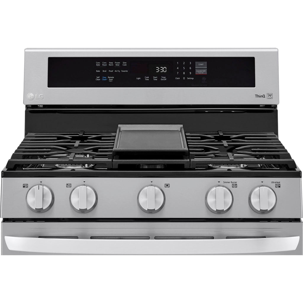 Cuisinière à gaz LG (LRGL5825F) - Acier inoxydable