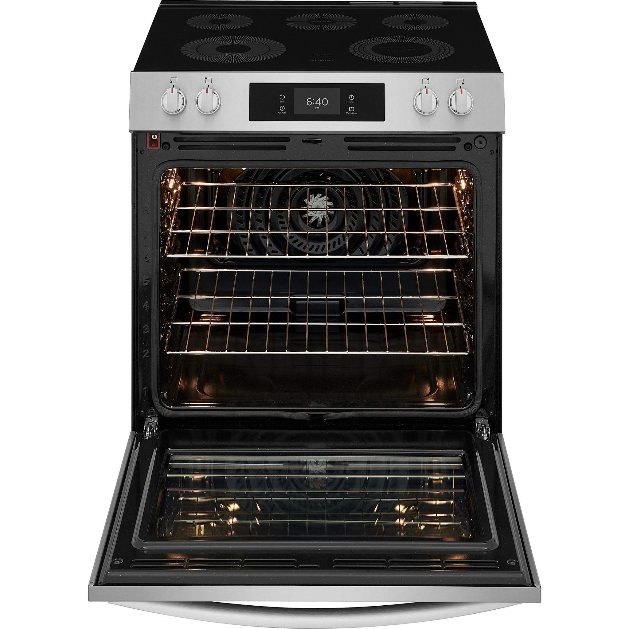 Cuisinière électrique Frigidaire Gallery de 30 po avec four à pizza sur pierre – Acier inoxydable (GCFE307CBF)