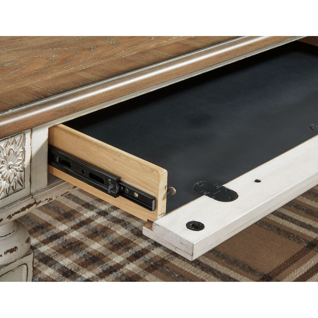 Bureau Realyn - Blanc/Marron