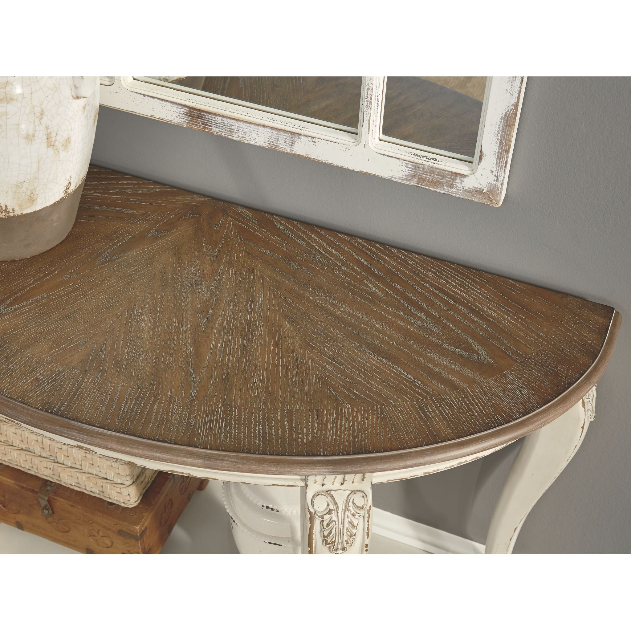 Table basse Meinertz - Blanc/Marron