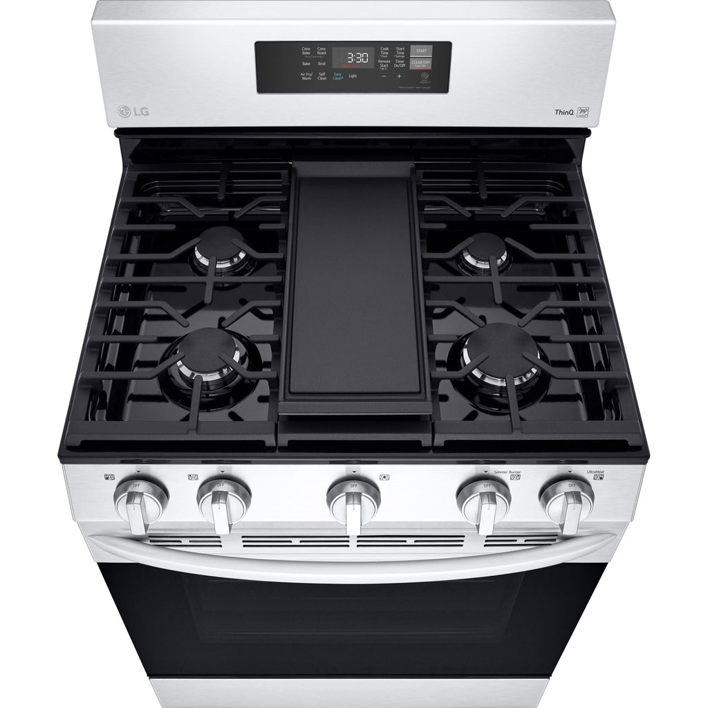 Cuisinière à gaz LG (LRGL5823S) - Acier inoxydable