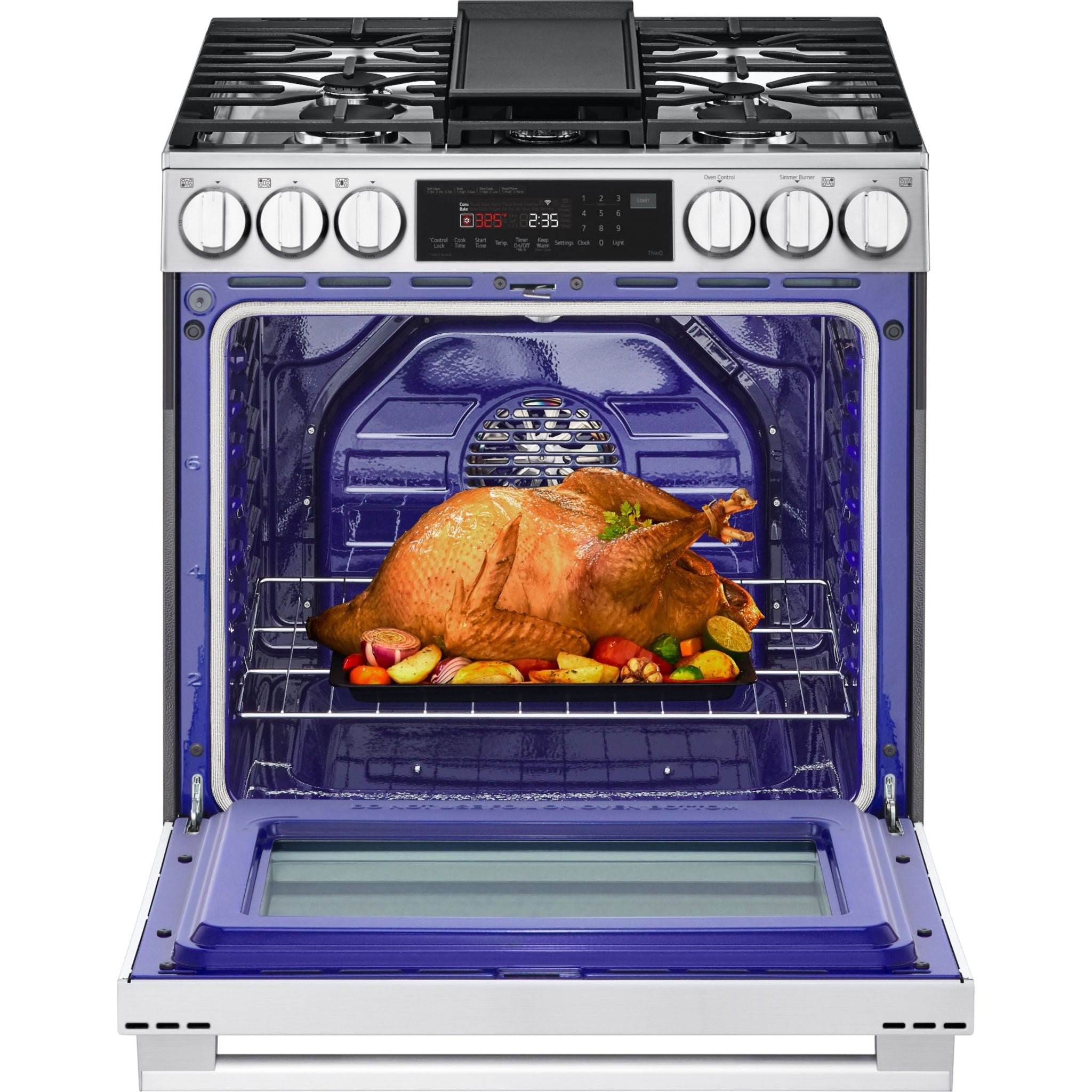 Cuisinière à gaz LG 30 (LSGL6335X) - PrintProof Steel