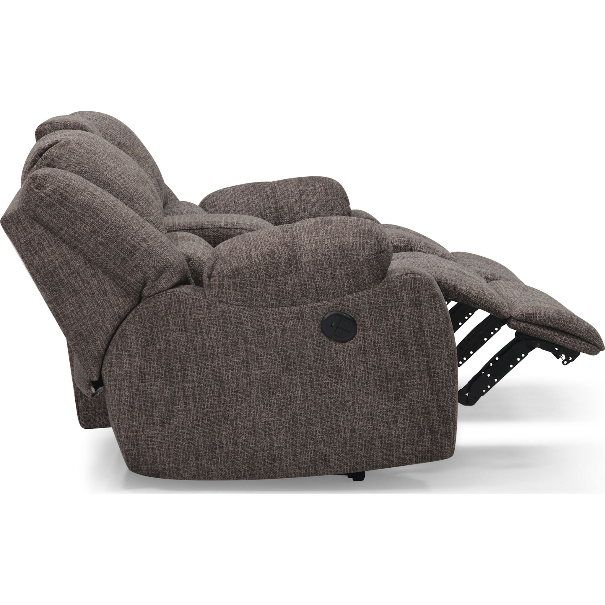 Causeuse inclinable électrique Mira avec console - Ardoise pavée