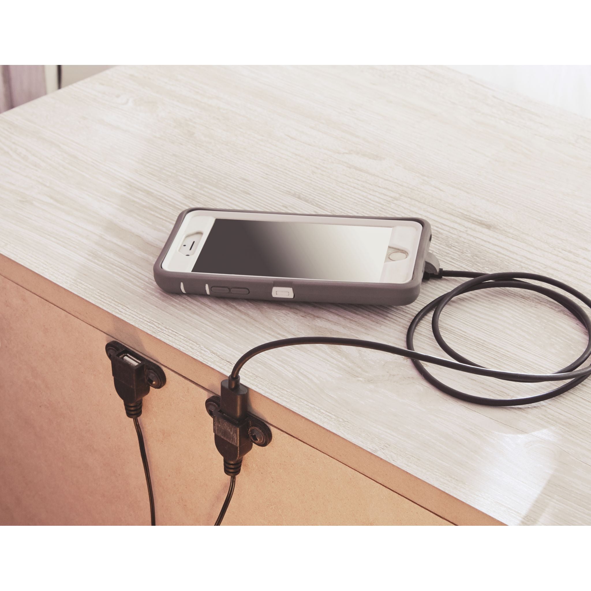 Table de chevet Paxberry - Blanc délavé