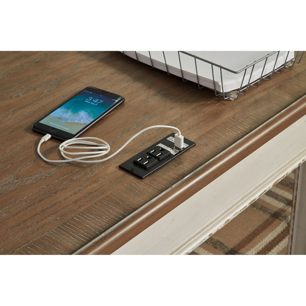 Bureau Realyn - Blanc/Marron